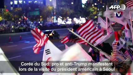 Corée du Sud: pro et anti-Trump manifestent à Séoul