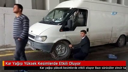 Kar Yağışı Yüksek Kesimlerde Etkili Oluyor