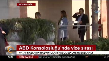ABD Konsolosluğu'nda sınırlı vize uygulaması başladı