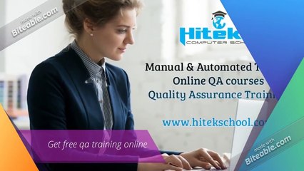 Software qa training online
