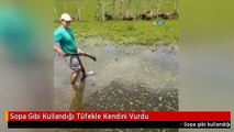 Sopa Gibi Kullandığı Tüfekle Kendini Vurdu