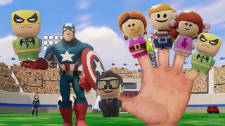 Finger Family Song Playlist with Marvel Supeheroes - Hulk, Spiderman, Avengers with Fun Colors