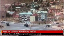 Kaza Anı Güvenlik Kamerasına Yansıdı