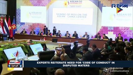 Experts reiterate need for 'code of conduct' in disputed waters