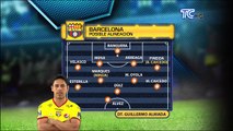 Posible alineación de Barcelona y Emelec para el Clásico del Astillero