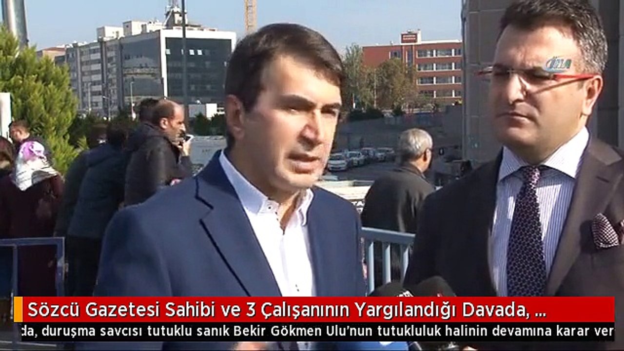 Sözcü Gazetesi Sahibi ve 3 Çalışanının Yargılandığı Davada, Duruşma Savcısı Tutuklu Sanık Bekir...
