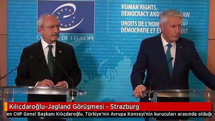Kılıçdaroğlu-Jagland Görüşmesi - Strazburg