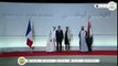 بن راشد وبن زايد يستقبلان الرئيس الفرنسي ويقومون بجولة في متحف اللوفر أبوظبي