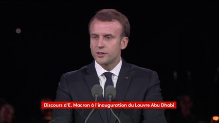 Emmanuel Macron : Ce Louvre du désert et de la lumière est "une réponse que la France doit donner à vos côtés face à l’obscurantisme"