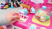 Cooking Kitchen Ramen Noodle Toy Surprise Eggs Tayo Bus Learn Colors Toys