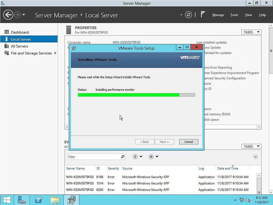 Install a new Domain in Windows Server