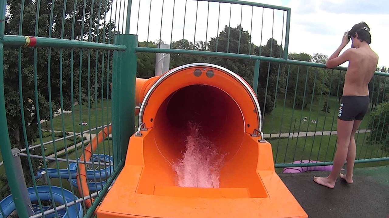 Very Fast Water Slide at Palatinus Aquapark