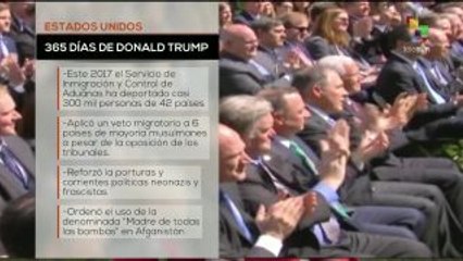 Donald Trump cumple un año como presidente de EE.UU.