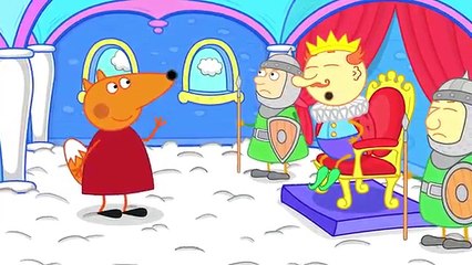 Fox Family TRAIN Challenge Policeman Catch Hooligan Finger Family Nursery Rhymes