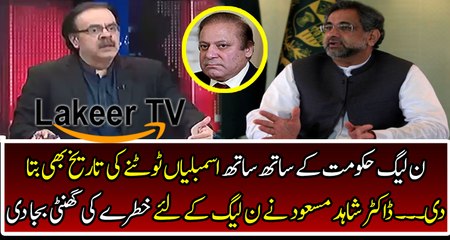 Dr Shahid Masood Breaks Another Bad News for PML-N