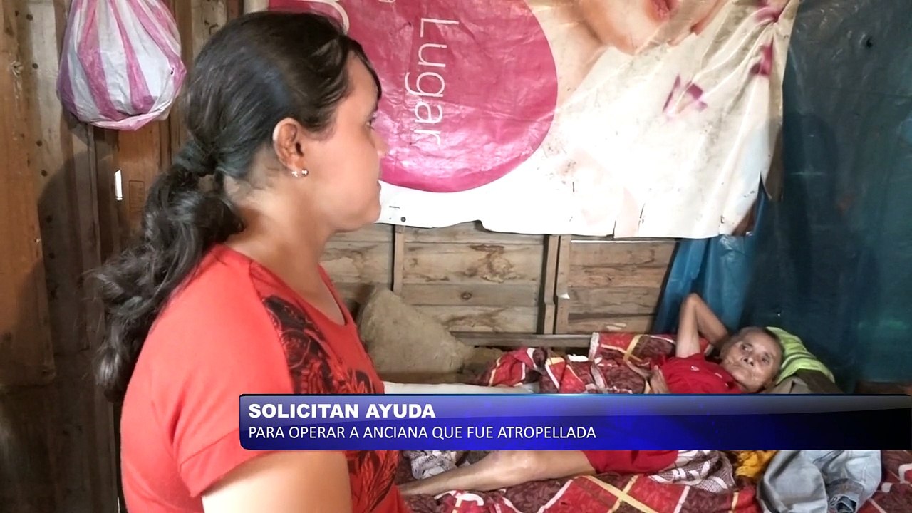 Solicitan ayuda para operar a anciana que fue atropellada