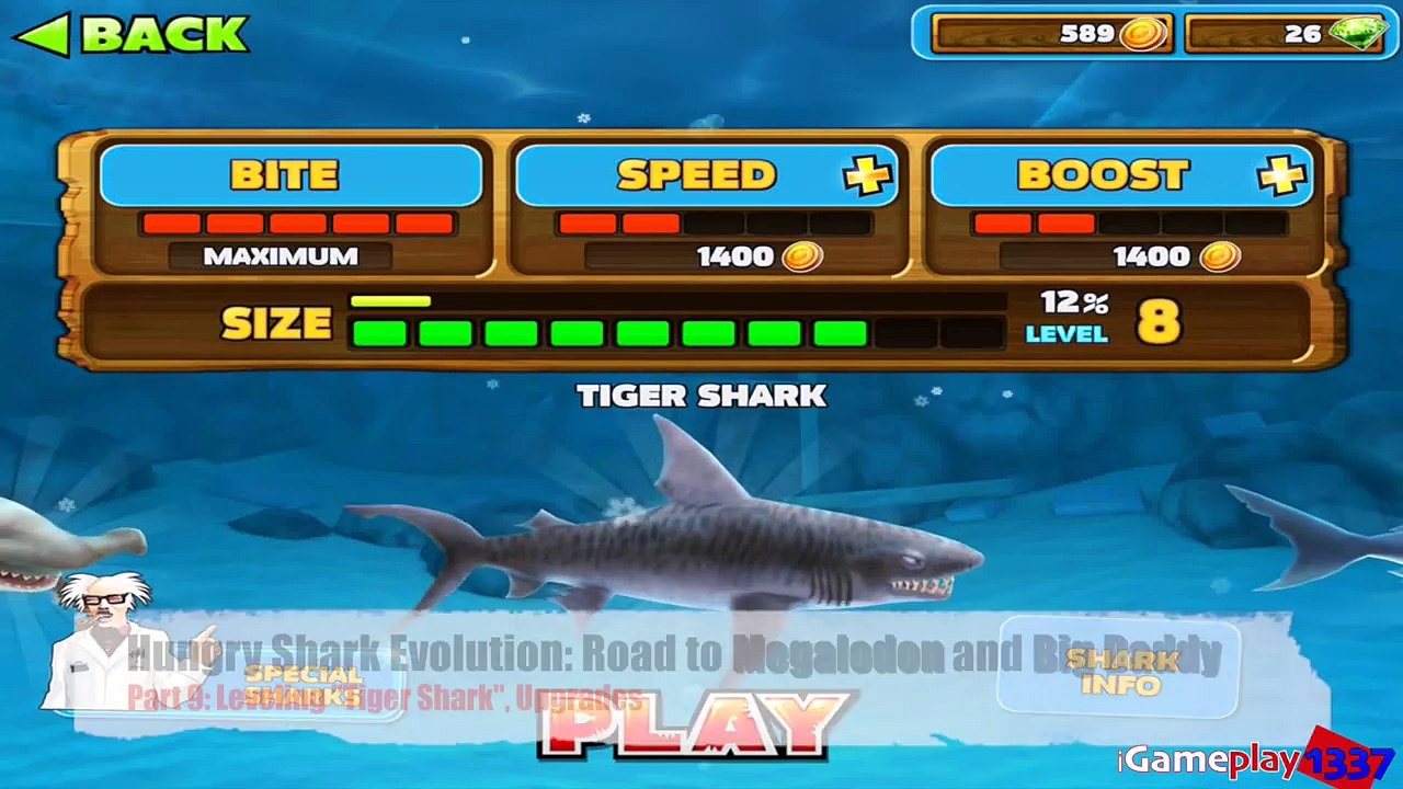 Hungry Shark Evolution - Tiger Shark in Action ! Part 9