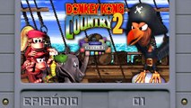 Macacadas no Navio - Donkey Kong Country 2 Ep. 1 - Gameplay SNES