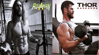 THOR- 'Chris Hemsworth' Vs. AQUAMAN- Jason Momoa -  Workout-Hard '2018