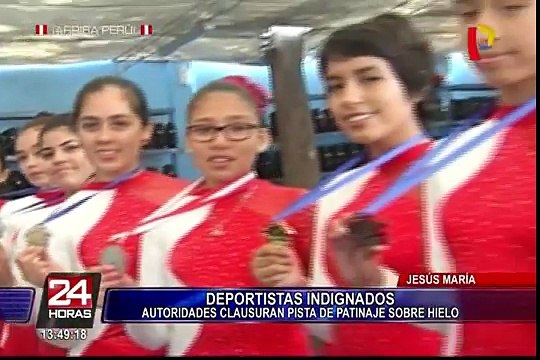 Clausuran pista de patinaje sobre hielo en Jesús María