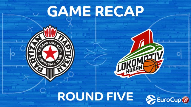Highlights: Partizan Nis Belgrade - Lokomotiv Kuban Krasnodar