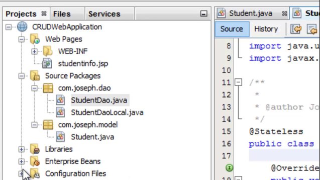 Java EE Web Application (JSP/Servlet, EJB, JPA), a simple approach.
