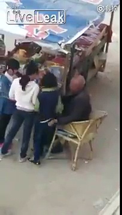 Old dirty bastard forced girls on his lap