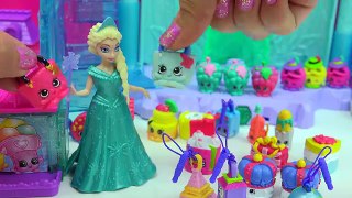 Giant Ball Shopkins Haul World Vacation Season 8 Visit Disney Frozen Queen Elsa Doll