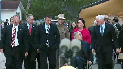 Vice President Mike Pence meets with the heroes who stopped the Texas church shooter.