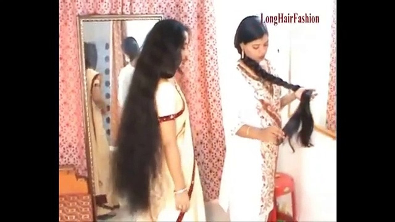 Combing and braiding of long hair