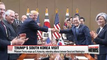 Trump wraps up S. Korea trip, reiterating alliance between Seoul and Washington