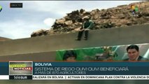 Evo Morales inaugura sistema de riego Quivi Quivi en Potosí