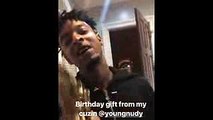21 Savage Receives a Gold 44 Magnum Desert Eagle For His Birthday