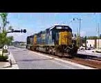 [AMTRAK]831 GE P40DC,190 GE 42DC,814 GE P40DC Leads P053-28 SB In Fay NC On The # 2 Track