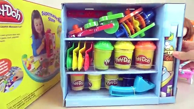 Play Doh Surprise eggs refrigerator and Baby Doll toys
