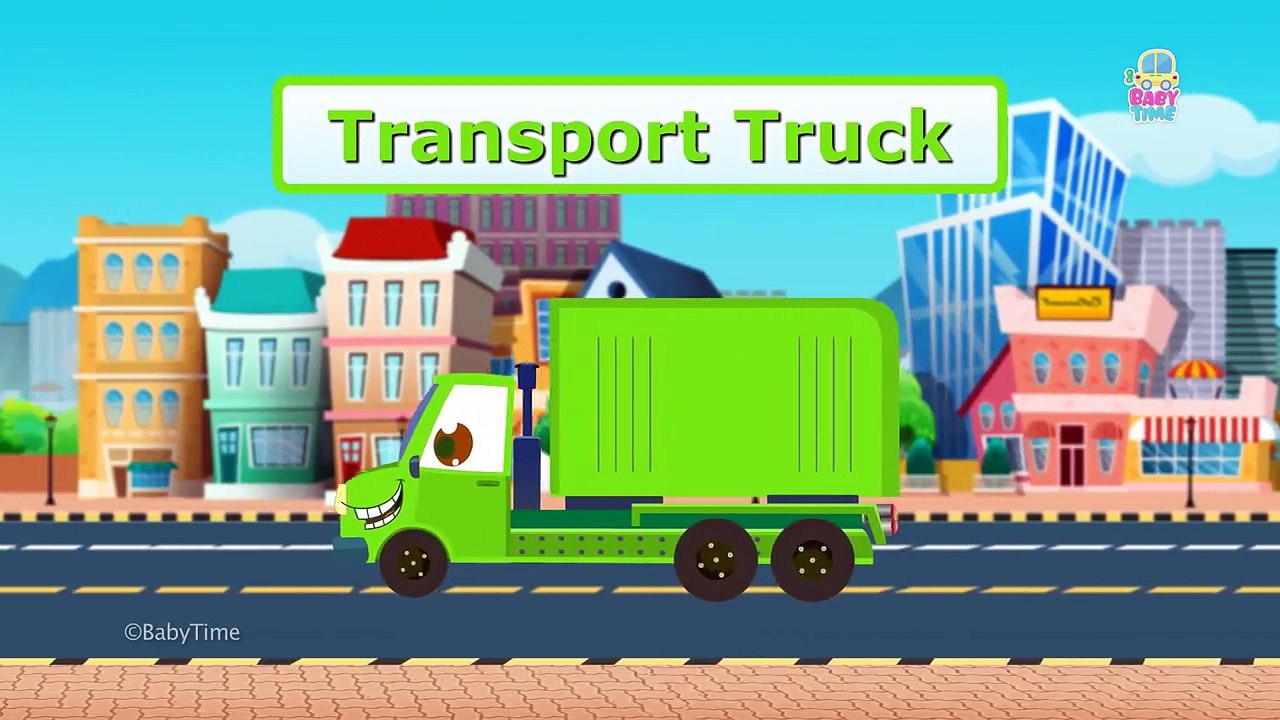 Learning Street Vehicles With Small Car | School bus Dump Truck Excavator | Truck Video for Children