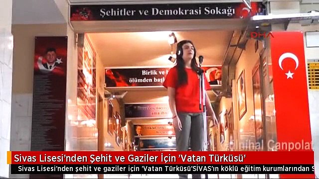 Sivas Lisesi'nden Şehit ve Gaziler İçin 'Vatan Türküsü'