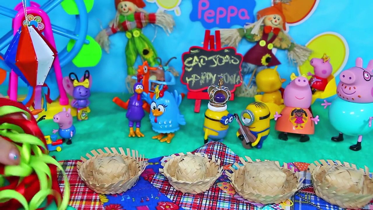 Galinha Pintadinha Festa Junina Noite de São João -Fantasias Infantil Brinquedos Pintinho Amarelinho