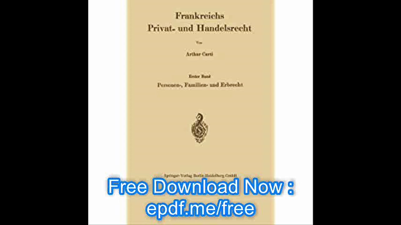 Frankreichs Privat- und Handelsrecht Erster Band Personen-, Familien- und Erbrecht (German Edition)