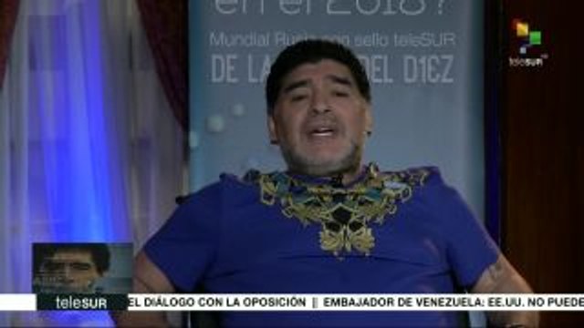 Maradona insta a defender la Revolución Bolivariana de Venezuela