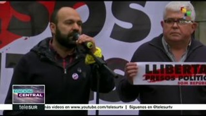 Catalanes toman las calles y exigen liberación de exconsejeros