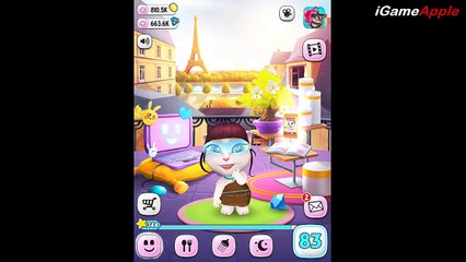 My Talking Angela Native American Makeover Cute Ponytail Hairstyle Gameplay for Kids HD