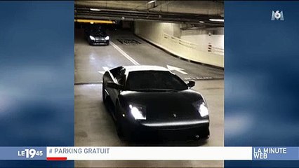 Le chauffeur d'une lamborghini fraude à la sortie d'un parking et devient le symbole du Paradise Papers - Regardez