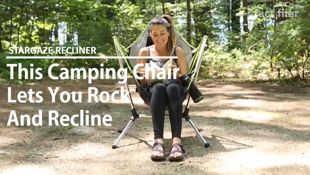 This camping chair lets you rock and recline.
