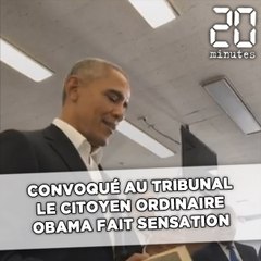 Convoqué comme juré, le citoyen ordinaire Barack Obama fait sensation au tribunal