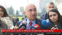 Ak Partili Cemil Çiçek ve Mehmet Ali Şahin'den 'Seçim Barajı' Değerlendirmesi