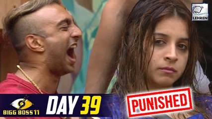 Benafsha Soonawalla Gets Punished For Using Physical Violence Against Akash | Bigg Boss 11| Day 39