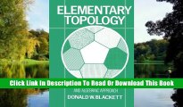 eBook Elementary Topology: A Combinatorial and Algebraic Approach Download Full eBooks