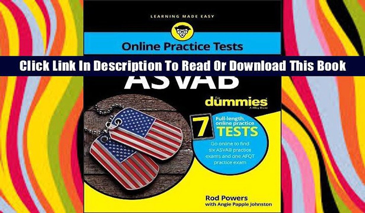 E-Book [Download] 2017/2018 ASVAB For Dummies with Online Practice (For Dummies