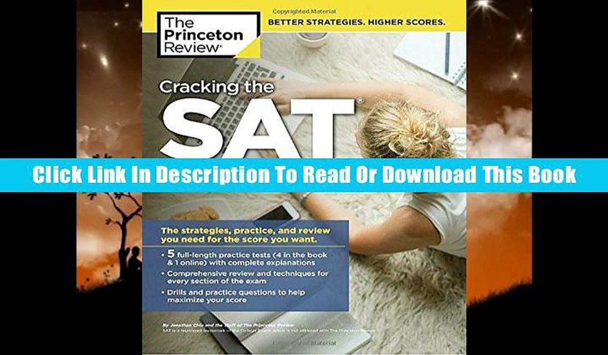 eBook [Download] Cracking the SAT with 5 Practice Tests, 2018 Edition: The Strategies, Practice,